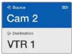 Source SDI Cam 2 Destination VTR 1