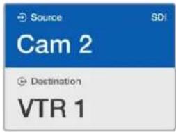 Source SDI Cam 2 Destination VTR 1