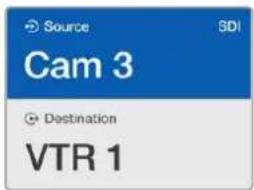 Source SDI Cam 3 Destination VTR 1