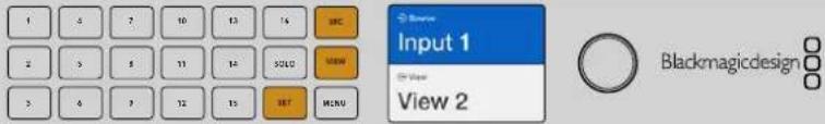 1 5 7 10 13 16 2 5 5 11 14 3/2/20 3 5 9 12 15 SET MENU Input 1 View View 2 Blackmagicdesign