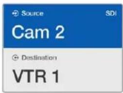 Source SDI Cam 2 Destination VTR 1