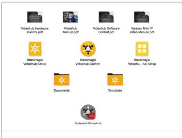 Videohub Hardware Control.pdf Videohub Manual.pdf Videohub Software Control.pdf Teranax Mini IP Video Manual.pdf Blackmagic Videohub Setup Blackmagic Videohub Control Blackmagic Videohu...nel Setup Documents Templates Uninstall Videohub