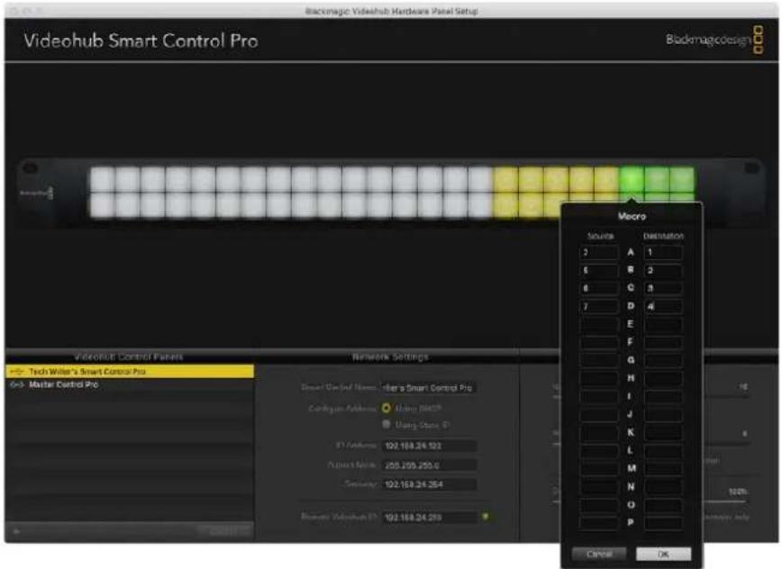 Blackmagic Design Smart Videohub - Число макросов - 1