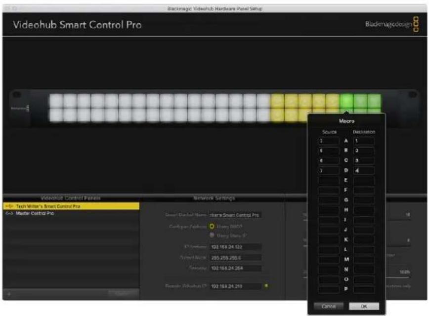 Blackmagic Design Smart Videohub - Número de Macros - 1