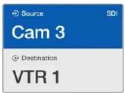 Source SDI Cam 3 Destination VTR 1