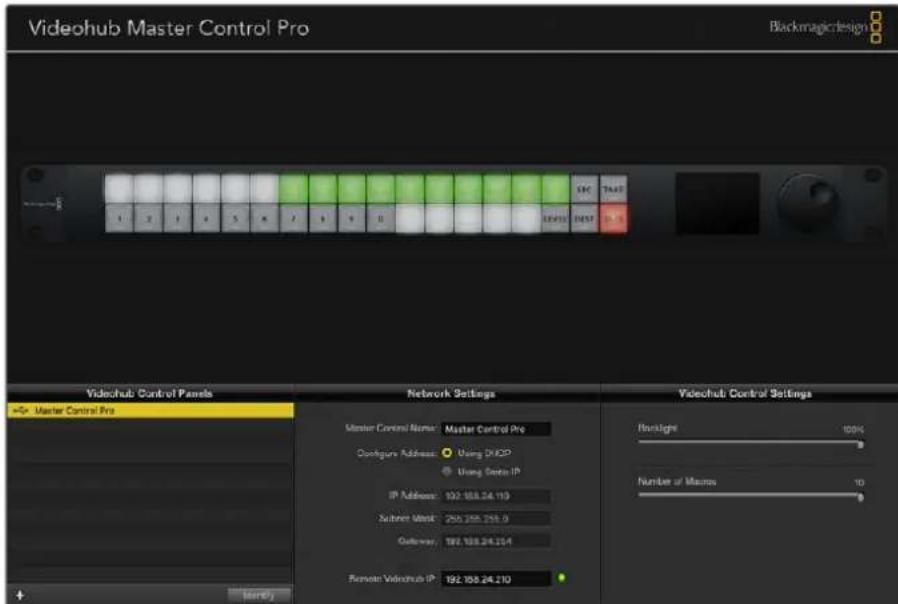 Blackmagic Design Smart Videohub - Ağ Ayarları - 1