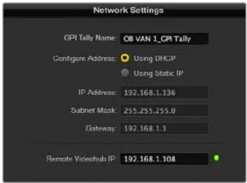 Blackmagic Design Smart Videohub - VideohubのIPアドレスが不明な場合: - 1