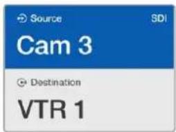 Source SDI Cam 3 Destination VTR 1