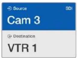 Source SDI Cam 3 Destination VTR 1