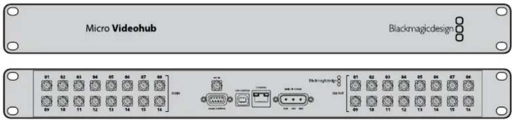 Micro Videohub Blackmagicdesign 01 02 03 04 05 06 07 08 09 10 11 12 13 14 15 16 01 02 03 04 05 06 07 08 09 10 11 12 13 14 15 16