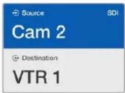 Source SDI Cam 2 Destination VTR 1