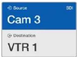 Source SDI Cam 3 Destination VTR 1
