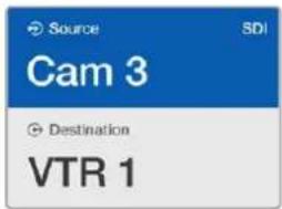 Source SDI Cam 3 Destination VTR 1