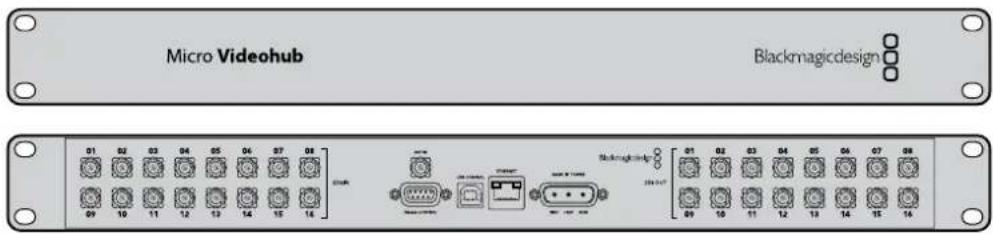 Micro Videohub Blackmagicdesign 01 02 03 04 05 04 07 08 09 10 11 12 13 14 15 16 01 02 03 04 05 06 07 08 09 10 11 12 13 14 15 16