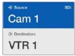 Source SDI Cam 1 Destination VTR 1