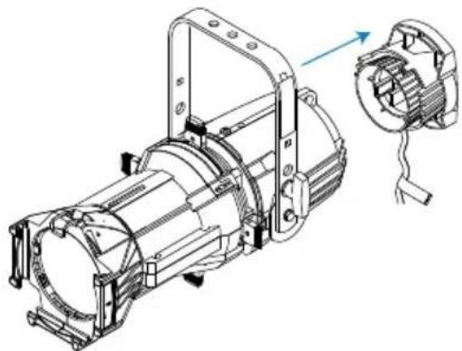 ETC Source 4WRD - Remove incandescent lamp housing - 1
