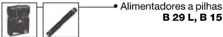 Alimentadores a pilhas B 29 L, B 15