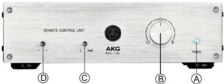 REMOTE CONTROL UNIT AKG PUGO TUBE POWER D C B A