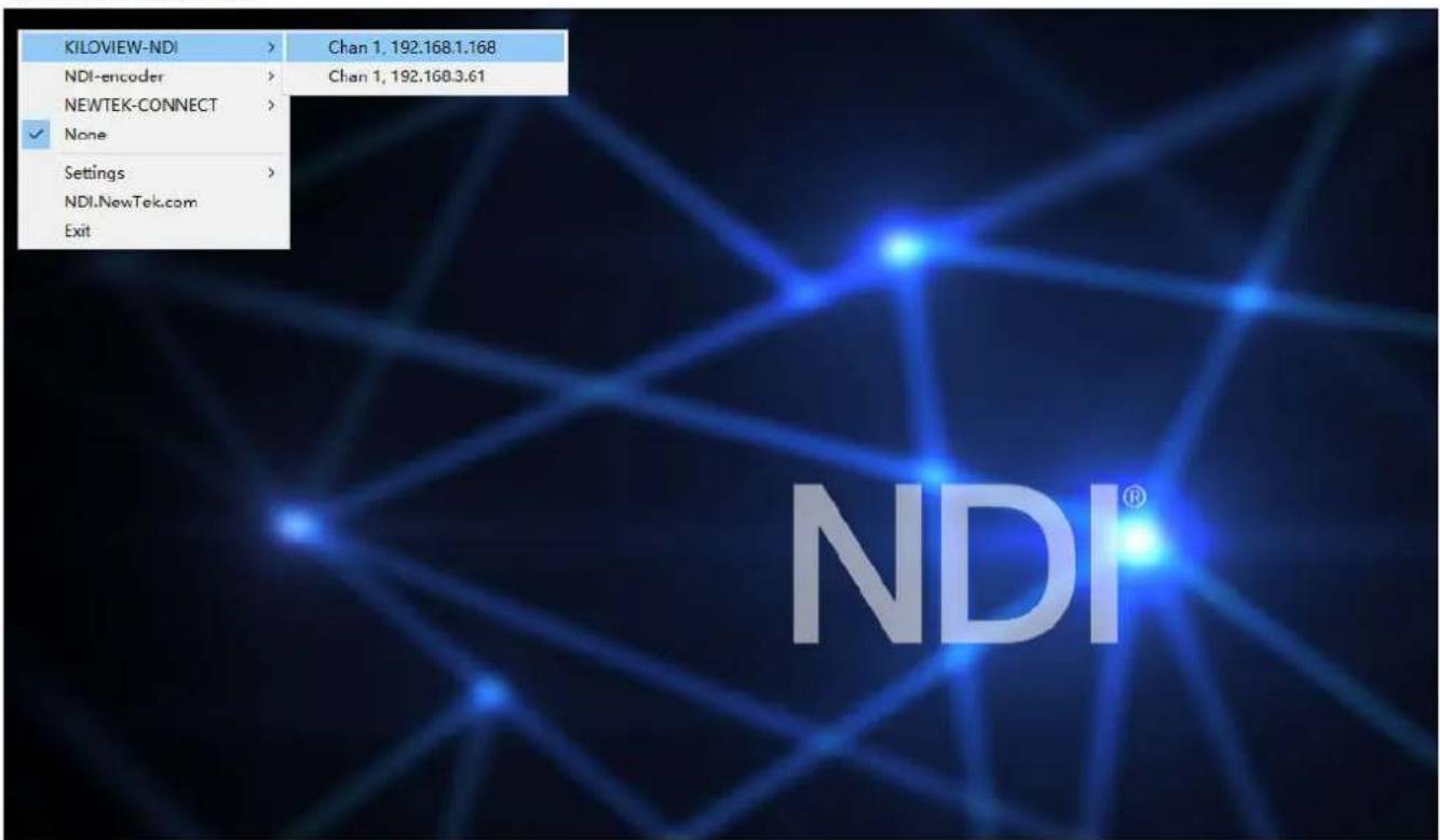 Kiloview E2 NDI - NDI discover and connection - 1