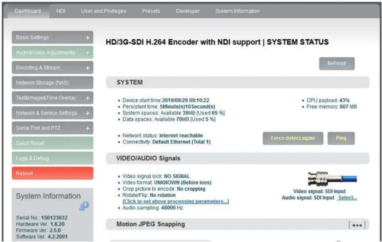 Kiloview E2 NDI - Login to the device through Ethernet - 1