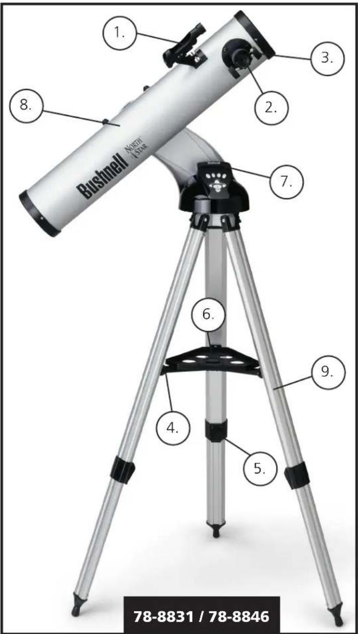 BUSHNELL NorthStar - DIAGRAMA DE PEÇAS - 1