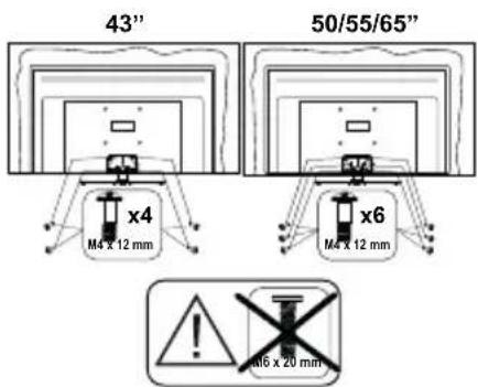 PANASONIC TX-55HXW604 - Montage des Ständers - 3