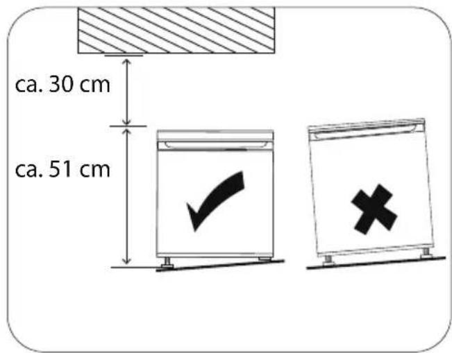 MEDION MD 37013 - Posizionamento dell'apparecchio - 1