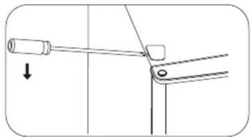 MEDION MD 37013 - Modifi cación de la bisagra de la puerta - 4