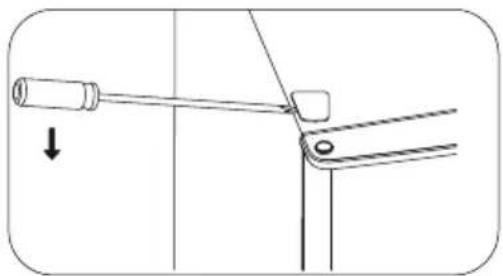 MEDION MD 37013 - Déplacer la charnière de porte - 4
