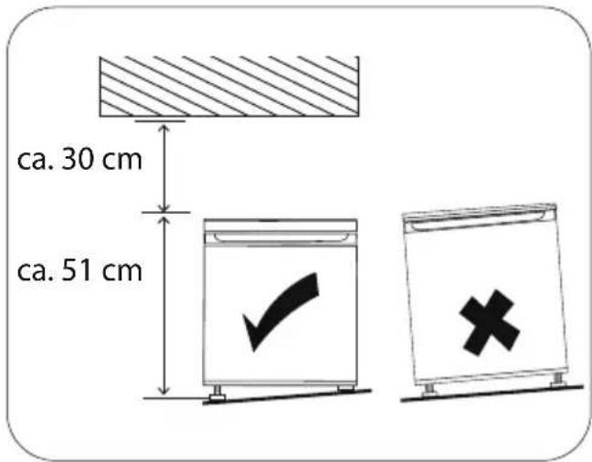MEDION MD 37013 - Gerät aufstellen - 1
