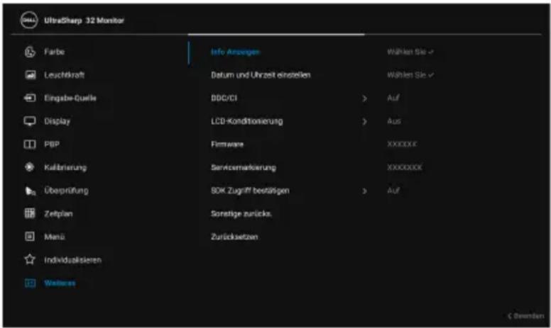 DELL UltraSharp UP3221Q - Menü Diese - 9