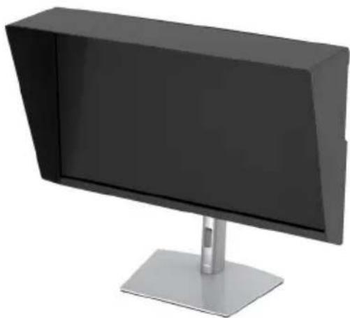 DELL UltraSharp UP3221Q - Anbringen der Monitorblende - 4
