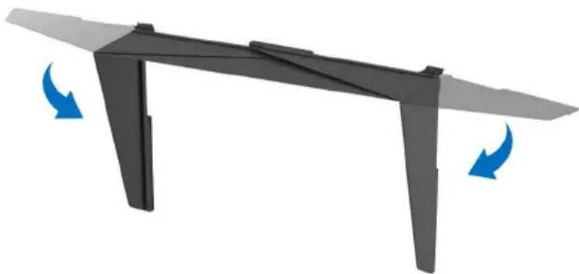 DELL UltraSharp UP3221Q - Anbringen der Monitorblende - 2