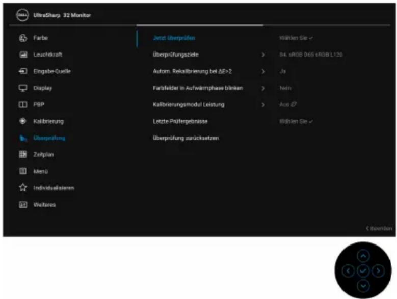 DELL UltraSharp UP3221Q - Das OSD-Menü verwenden - 1