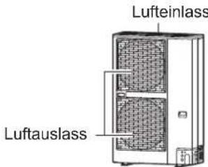 Lufteinlass Luftauslass