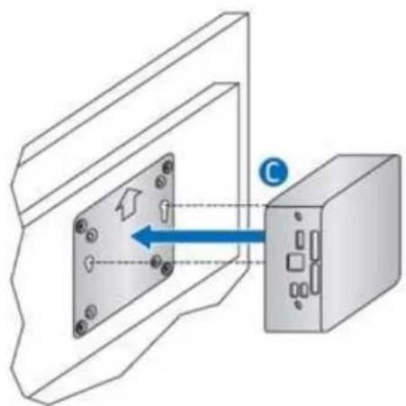 INTEL NUC 7 Enthusiast - Attach and Use the VESA Bracket (Optional) - 3