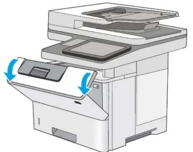 HP Enterprise Flow MFP M528 - Clear paper jams in tray 2, tray 3, tray 4, tray 5—13.A2, 13.A3, 13.A4, 13.A5 - 5