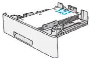 HP Enterprise Flow MFP M528 - Tray 2 and the 550-sheet trays paper orientation - 2