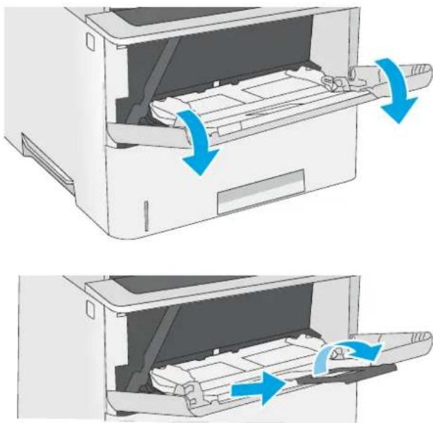HP Enterprise Flow MFP M528 - Load paper to Tray 1 (multipurpose tray) - 3