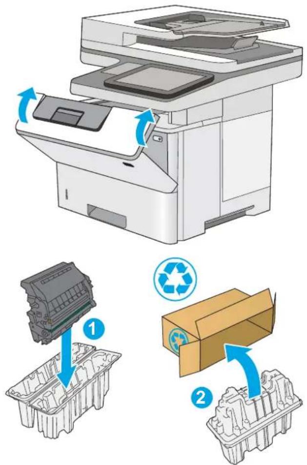 HP Enterprise Flow MFP M528 - Remove and replace the cartridge - 6