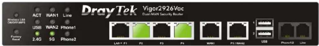 Draytek Vigor 2926 - I-5 Dashboard - 2