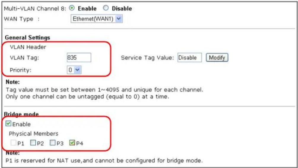 Draytek Vigor 2926 - A-1 How to set up Multi-VLAN for triple play deployment? - 3
