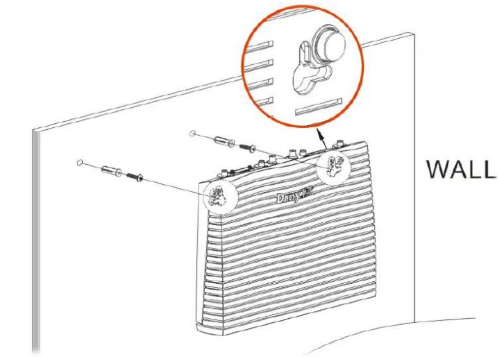 Draytek Vigor 2926 - I-2-2 Wall-Mounted Installation - 1