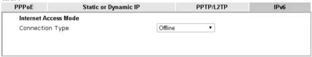 Draytek Vigor 2926 - II-1-2-7 Details Page for IPv6 – Offline in WAN1/WAN2/WAN3/WAN4 - 2