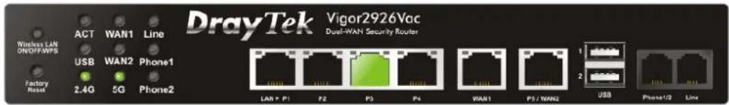 Draytek Vigor 2926 - I-5-1 Virtual Panel - 1