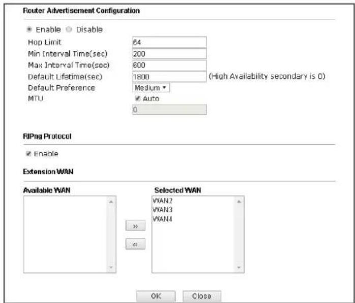 Draytek Vigor 2926 - II-2-1-4 Details Page for LAN IPv6 Setup - 4
