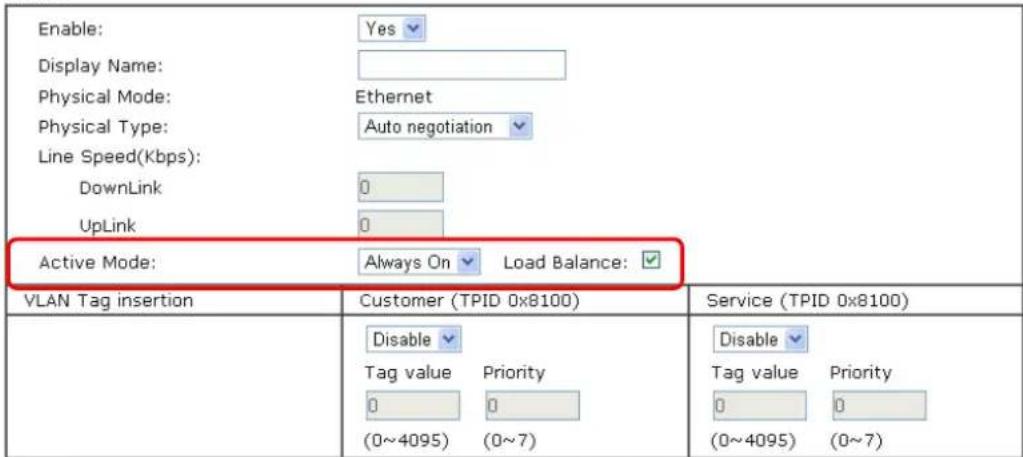 Draytek Vigor 2926 - Load Balancing - 2