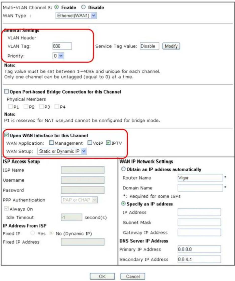 Draytek Vigor 2926 - A-1 How to set up Multi-VLAN for triple play deployment? - 8