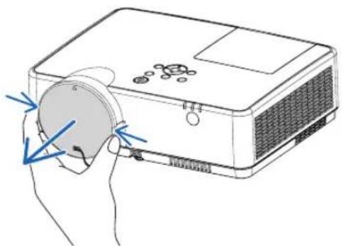 NEC MC332W - Remove the lens cap. - 1