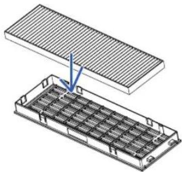 NEC MC332W - Attach a new filter to the filter cover. - 4